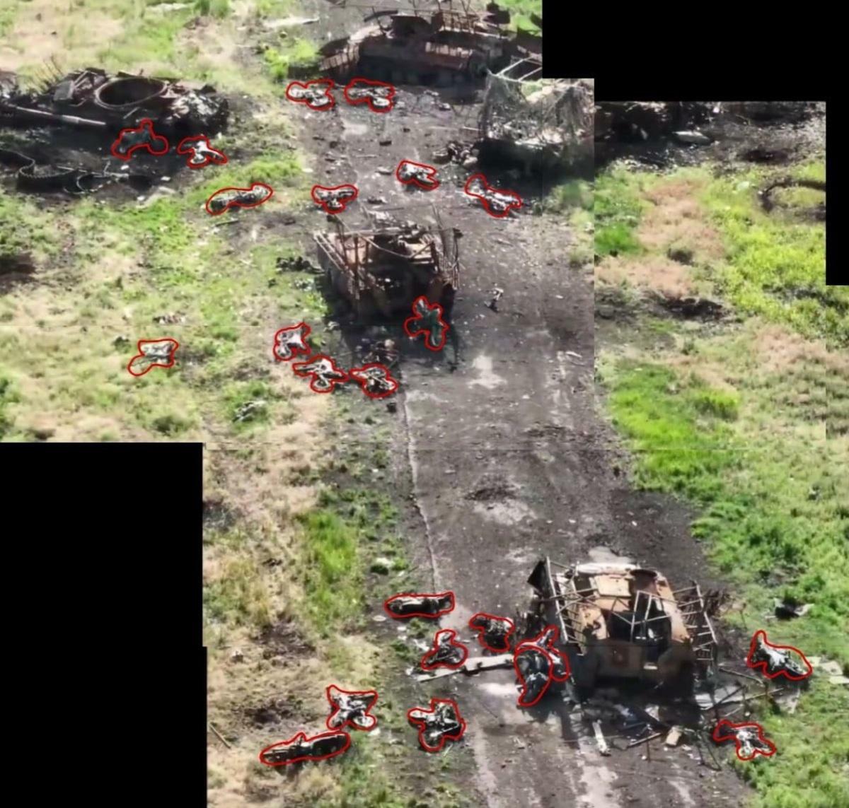 烏軍第 72 機械化旅也在烏格萊達爾殲滅俄軍 2 個完整小隊。 圖：翻攝自 NiKITa X（前推特）帳號