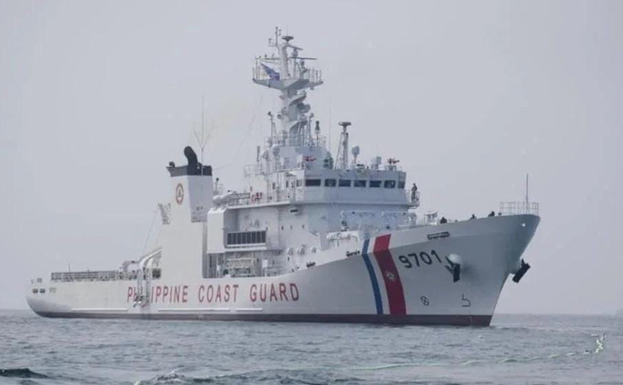 菲律賓海警 9701 艦。 圖：翻攝自河東三叔