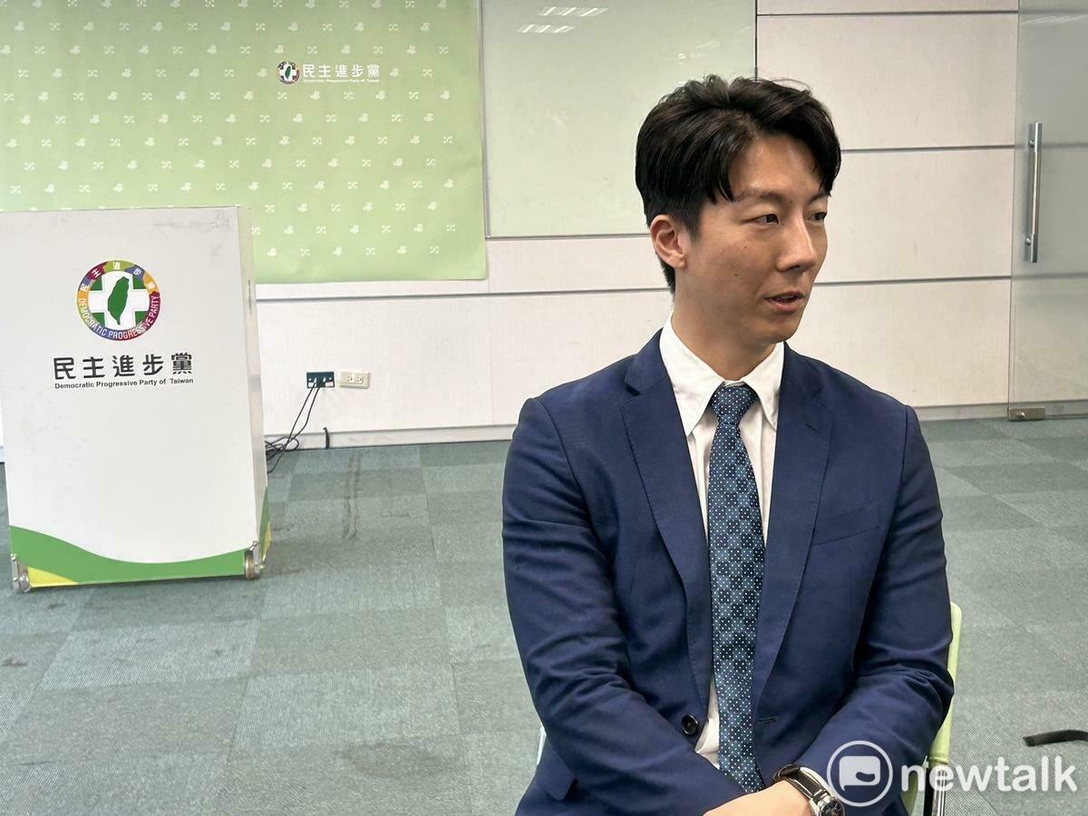 民進黨發言人吳崢。 圖：黃宣尹攝
