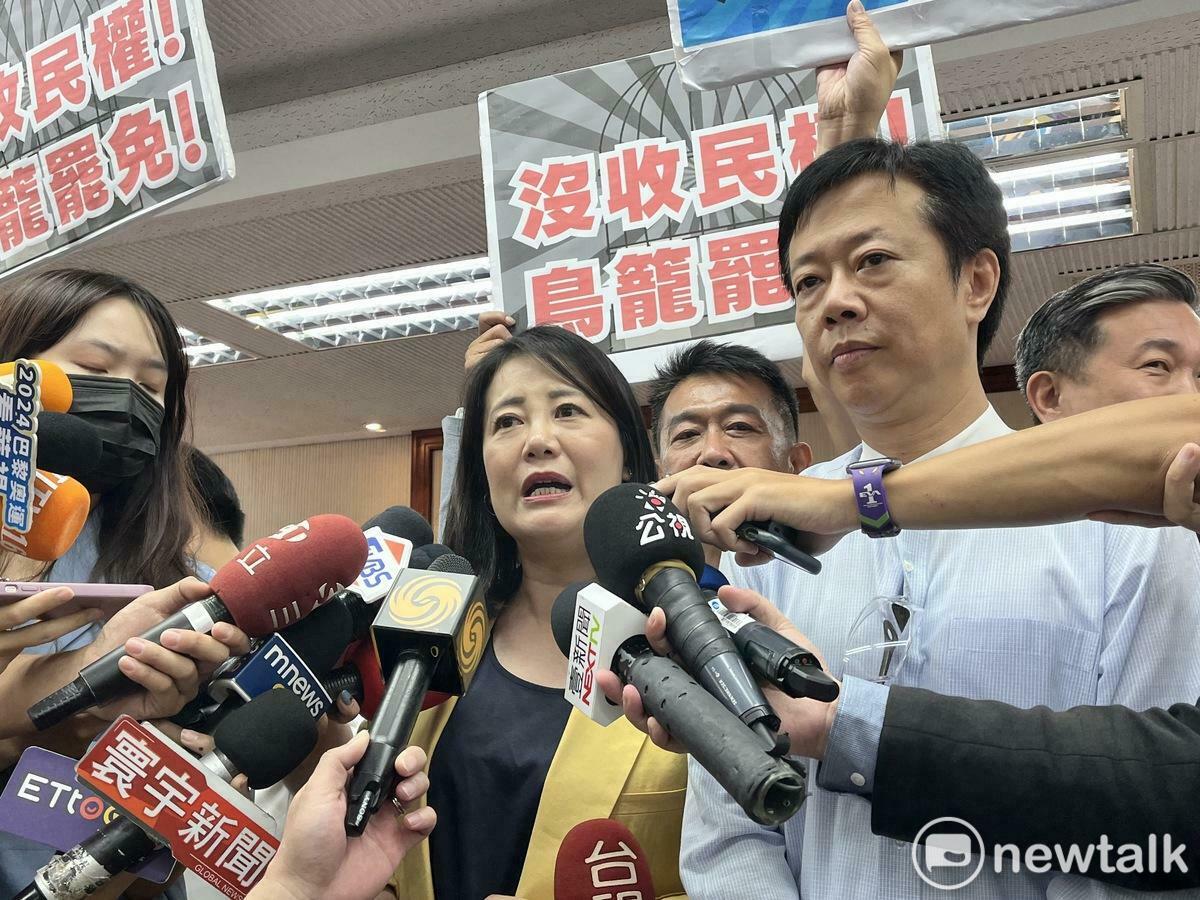 民進黨團幹事長吳思瑤強調，沒辦法再容忍粗製濫造的會議進行。 圖：金大鈞/攝