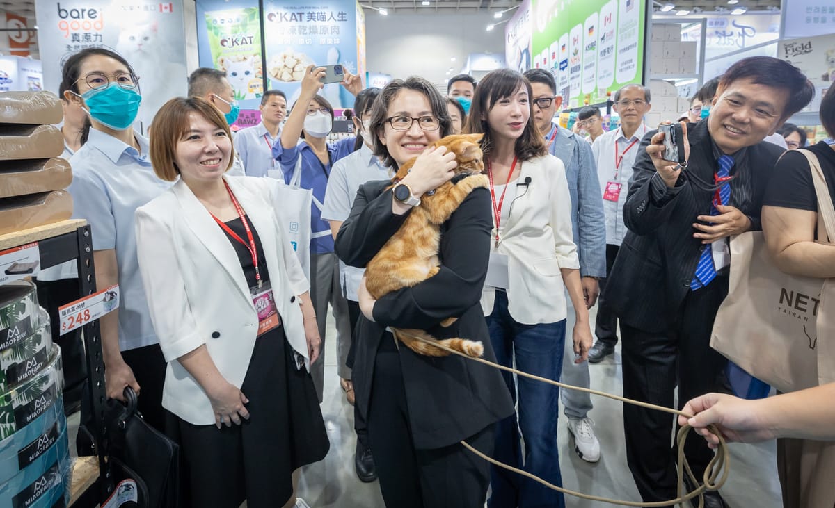 副總統蕭美琴出席台北寵物用品展。 圖：總統府提供