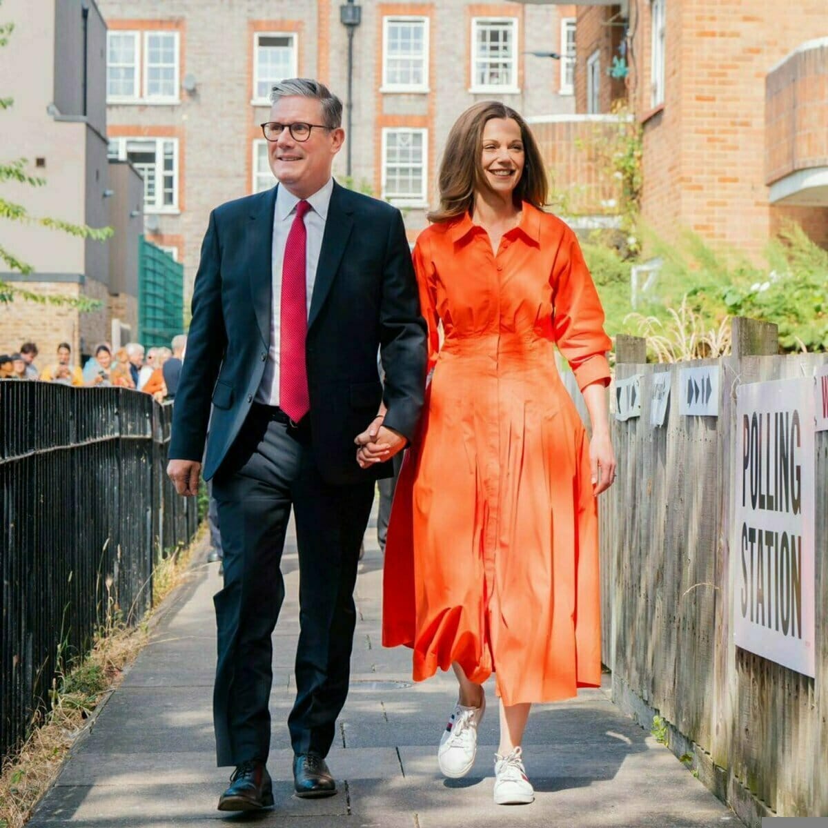 斯塔默與妻子維多莉亞。 圖：翻攝Keir Starmer X（前推特）