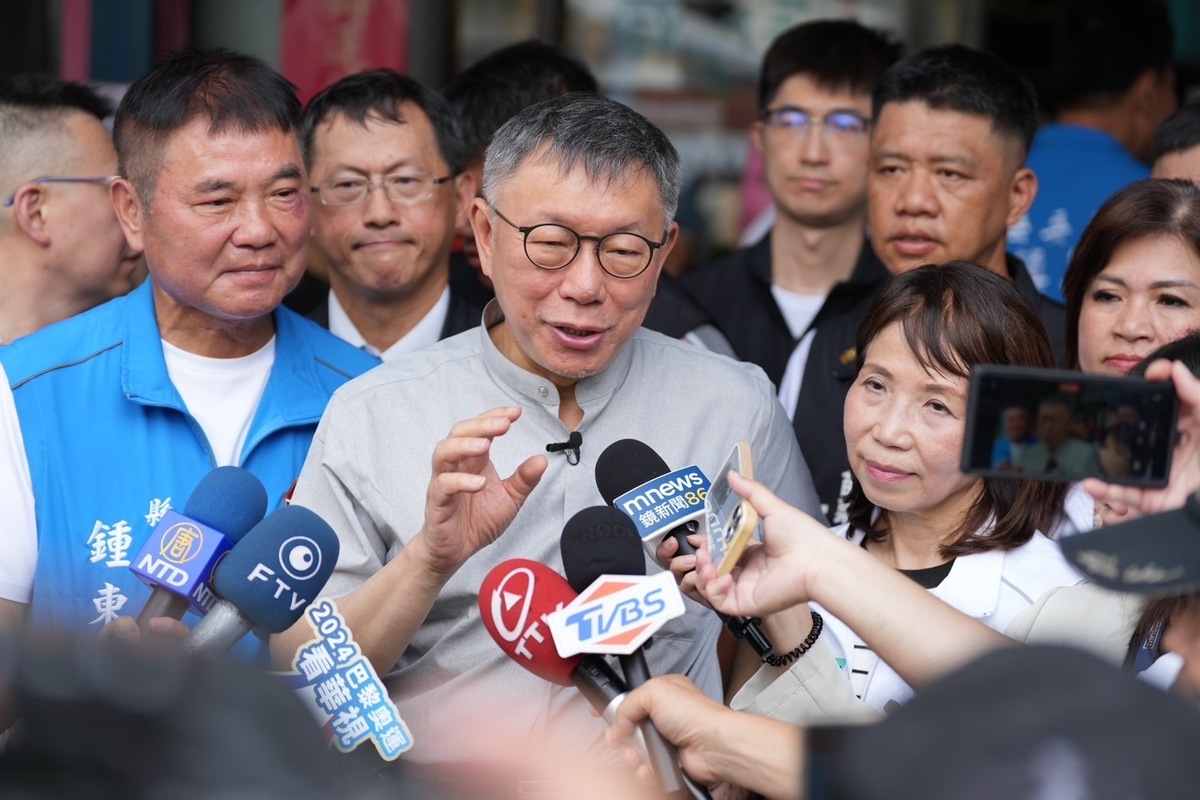 民眾黨主席柯文哲今赴苗栗出席立委陳昭姿暨台灣民眾黨苗栗縣黨部聯合服務處揭牌活動。 圖：民眾黨提供
