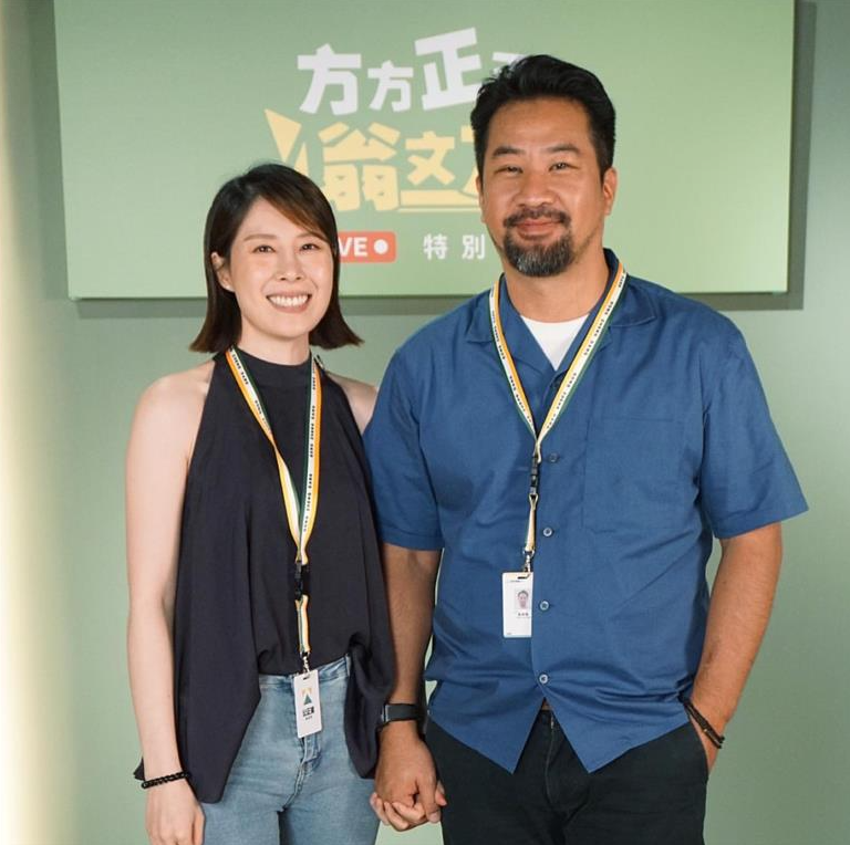 黃健瑋捲＃Me Too風波，老婆蔡亘晏（左）一路相挺。 圖：取自蔡亘晏臉書