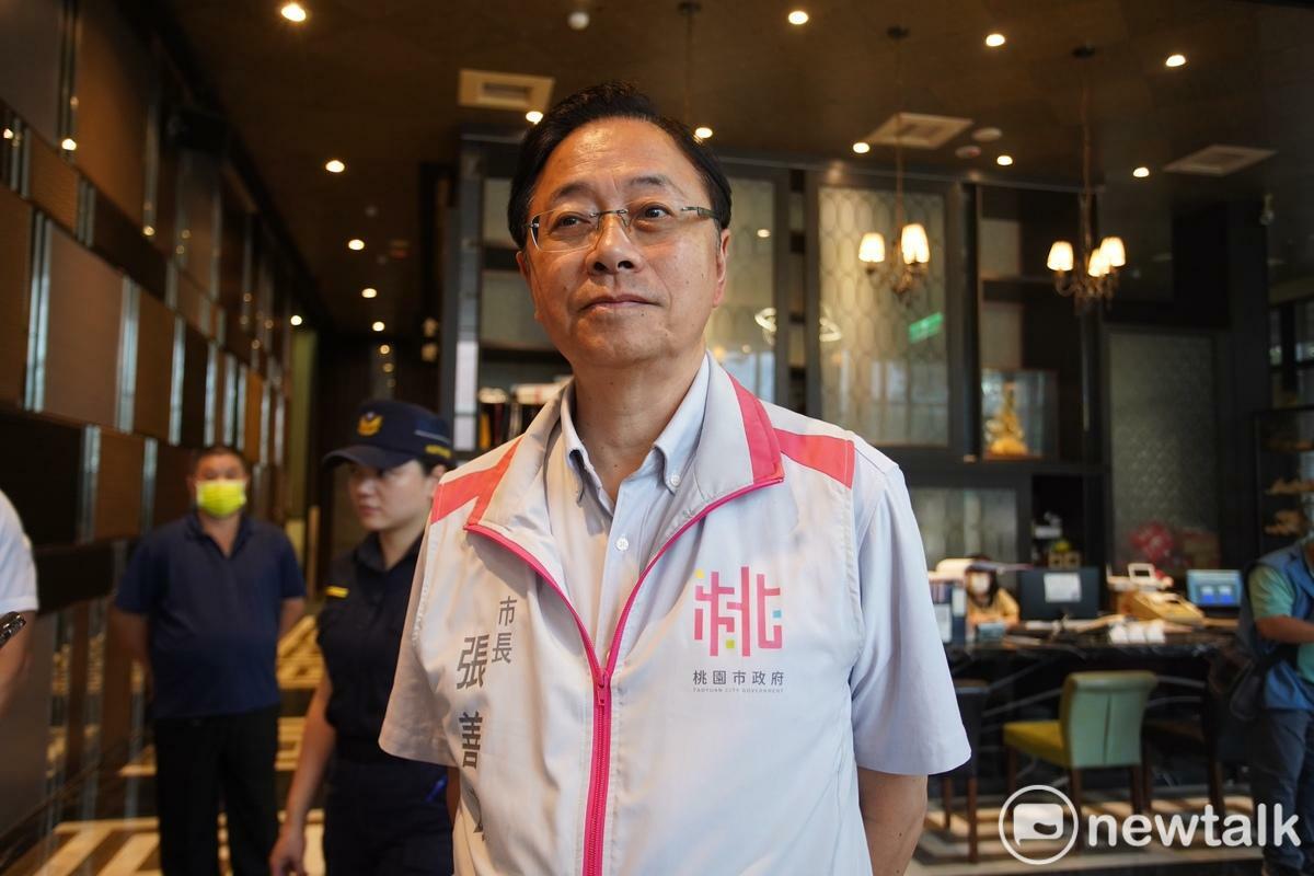 張善政說，鄭文燦市長任內，撥給社團的補助款額度的確比較鬆，但也都沒有逾越法定限額。 圖：林昀真/攝