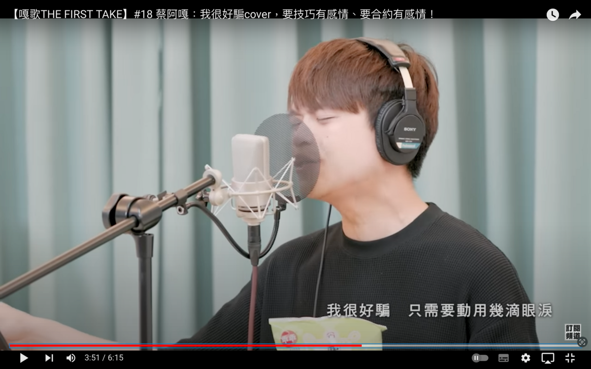 蔡阿嘎翻唱〈我很好騙〉開酸蘿拉。 圖：翻攝自蔡阿嘎YT頻道