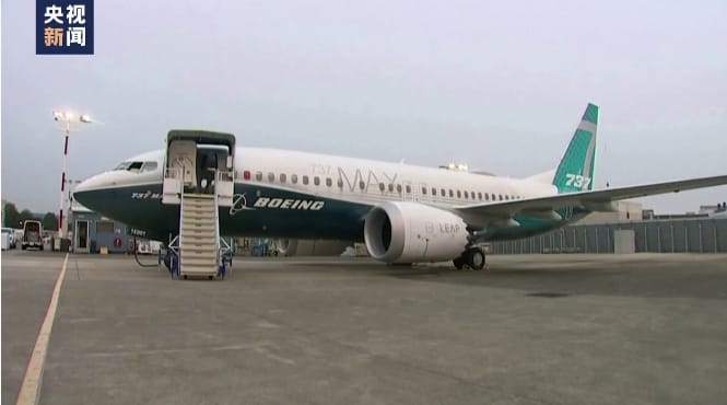 波音737MAX客機。(示意圖) 圖 : 翻攝自央視新聞
