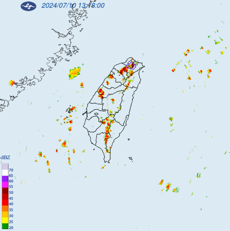 氣象署針對台北市、桃園市、新北市發布大雷雨即時消息。 圖：翻攝自中央氣象署官網