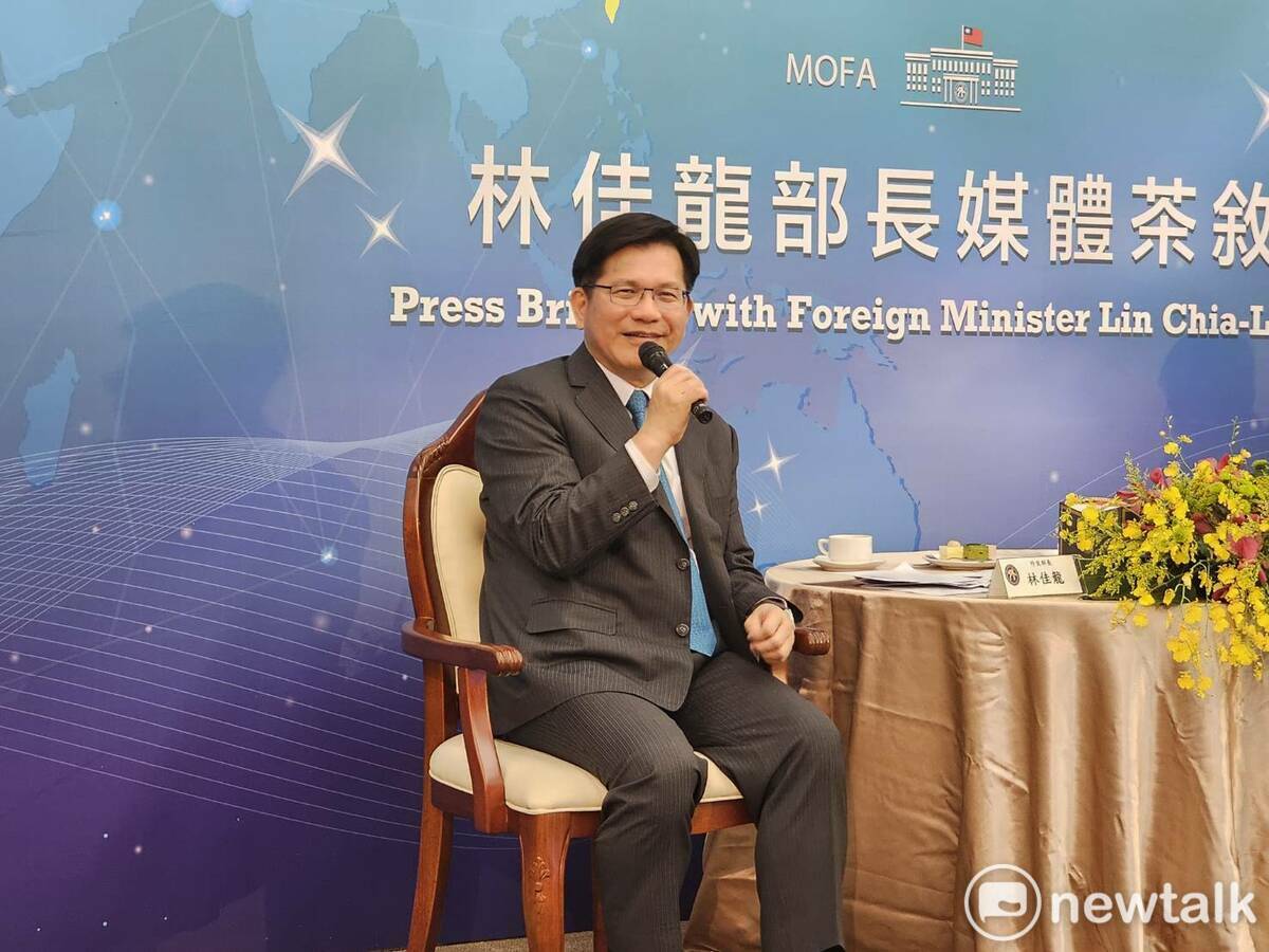 外交部長林佳龍證實台灣將成為美國國防供應鏈合作夥伴。 圖：林昀真／攝