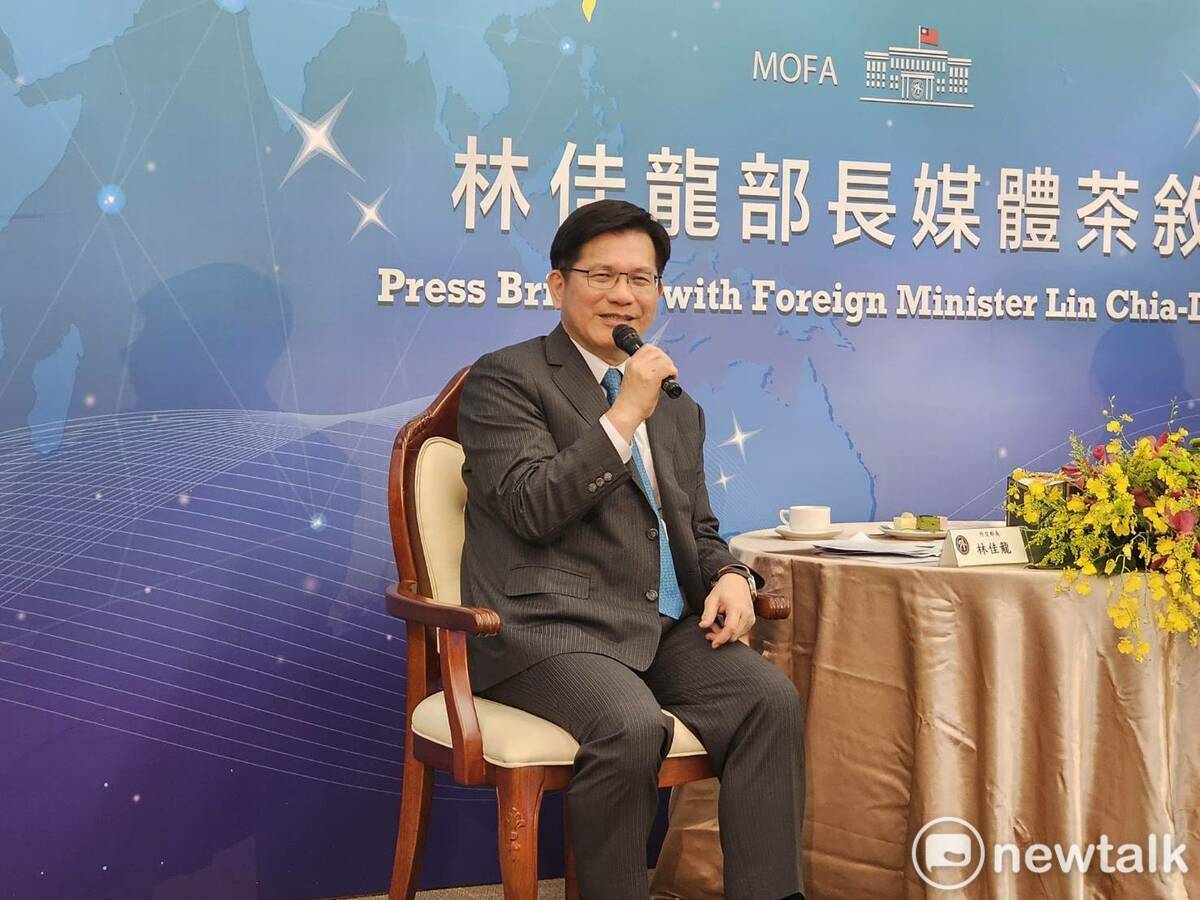 對於鄭文燦涉貪交保，林佳龍表示，法治國家一切都要符合程序。 圖：林昀真/攝
