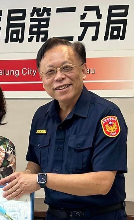 基隆市二分局長楊宗昆被控涉嫌恐嚇1名路過國民黨固樑宣講現場的阿嬤，如今遭到該阿嬤提告。 圖：翻攝自基隆市警察局第二分局臉書