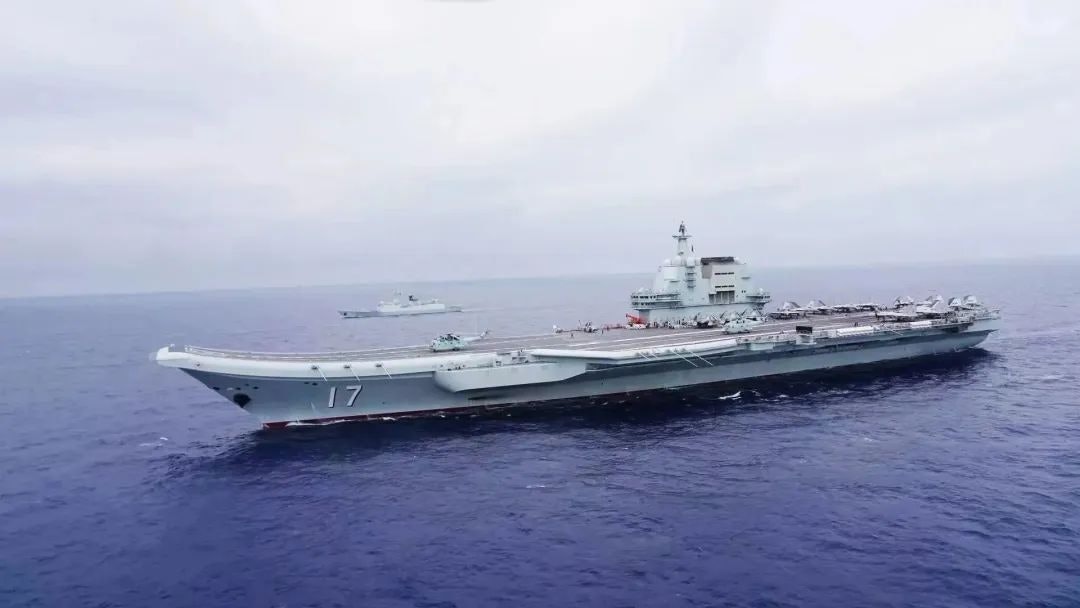 共軍航空母艦「山東艦」。 圖：取自燃・軍情臉書專頁。
