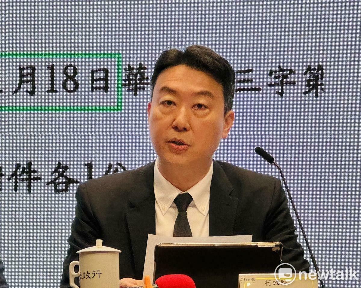 行政院發言人陳世凱。 圖：謝莉慧/攝