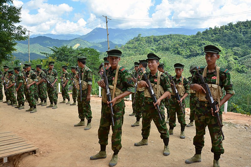 緬甸撣邦與若開邦戰事激烈，當地武裝團體與軍政府交戰擴大。 圖:翻攝自 維基百科