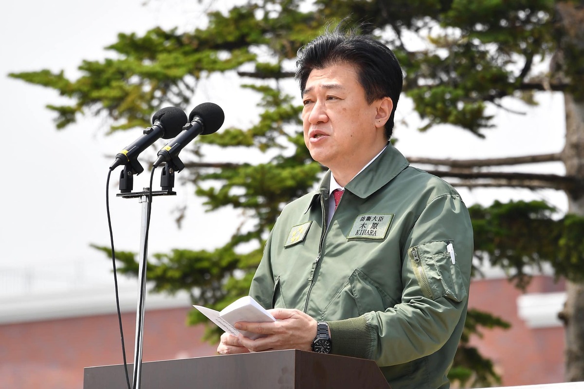 日本防衛大臣木原稔。 圖：翻攝「臉書」木原みのる(木原稔)粉絲專頁