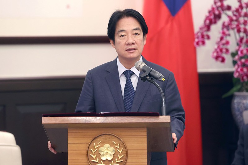 賴清德總統表示，台灣政府除提供產業高效率的服務，也重視企業需求，營造友善國際人才的生活環境，期盼美光持續擴大在台研發量能，攜手台灣供應鏈夥伴共享AI商機。 圖：總統府提供