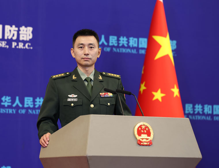 中華人民共和國國防部 新聞發言人張曉剛。  圖:翻攝自 中華人民共和國國防部