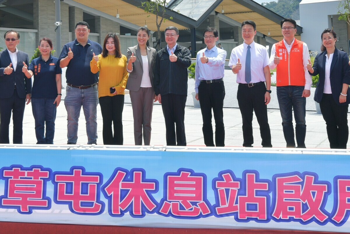 「國道6號東草屯休息站」今日正式啟用。 圖：行政院/提供
