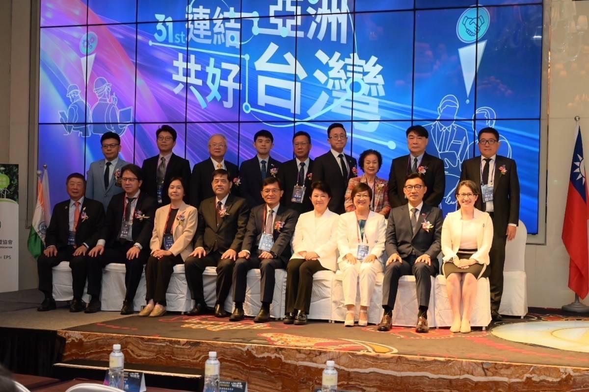 亞洲台灣商會聯合總會第31屆第三次理監事會今天在台中舉行開幕式。 圖：台中市政府/提供