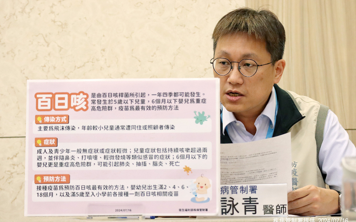 百日咳疫情5年新高！再傳2起群聚 疾管署：幼兒照顧者提高警覺
