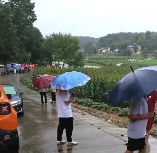 湖北隨州府河鎮發生一起突發事件，一輛車輛在過橋時被洪水沖走，車上四人不幸遇難。 圖 : 翻攝自騰訊網
