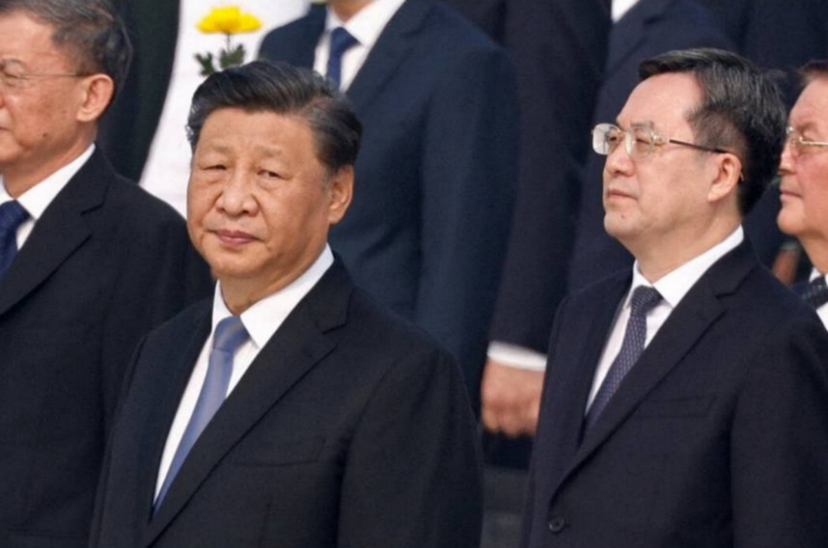中國國家主席習近平（左二）。 圖：翻攝 Ｘ（前推特）