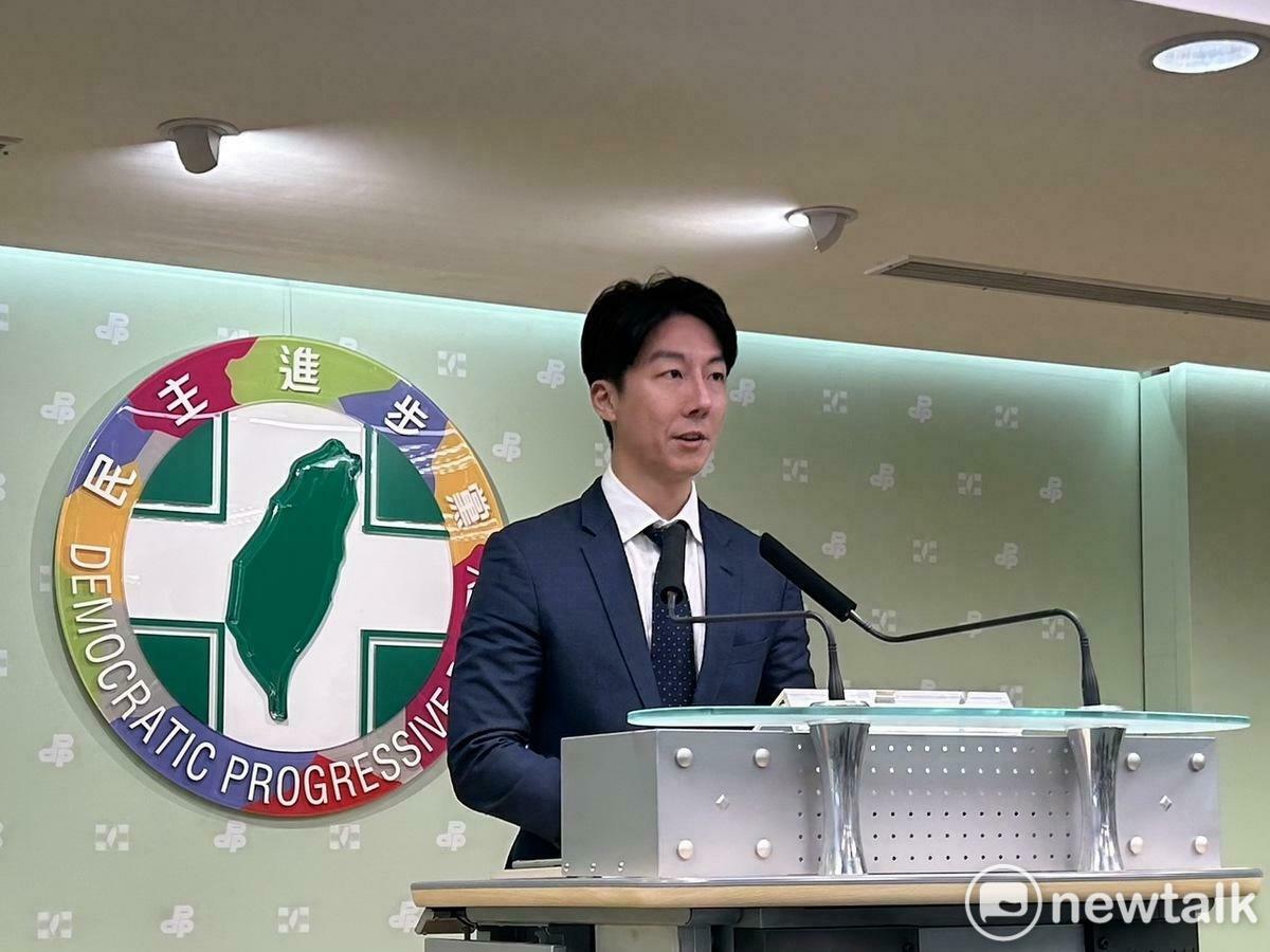 民進黨發言人吳崢。 圖：黃宣尹攝