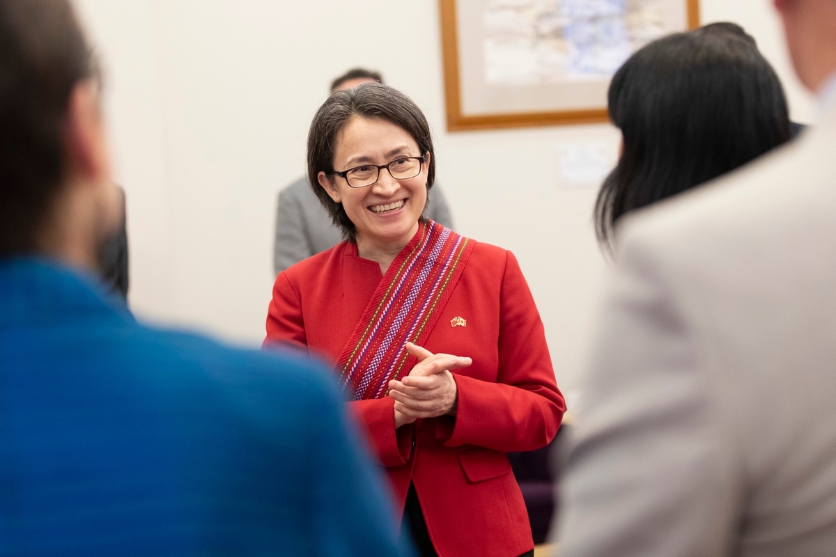 副總統蕭美琴接見加拿大原住民事務國會議員團。 圖：總統府提供