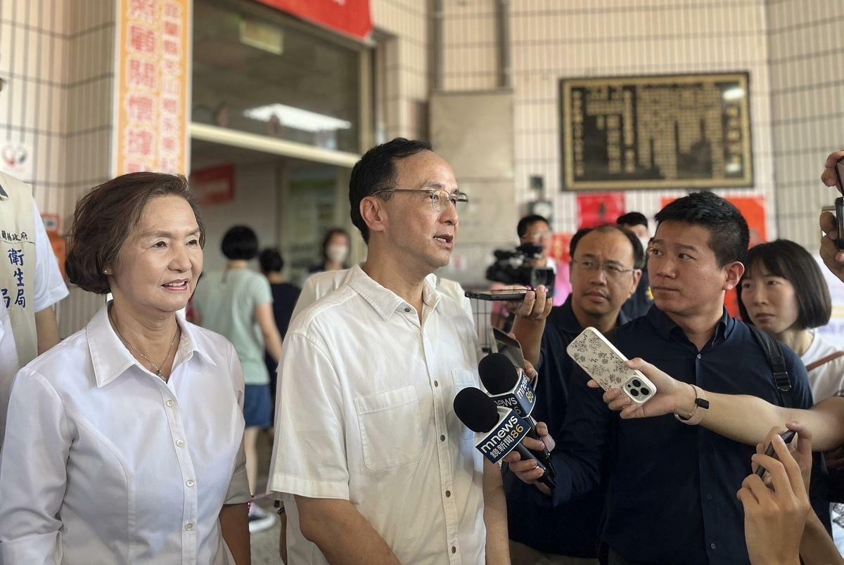 國民黨主席朱立回應時事。。 圖：國民黨文傳會/提供