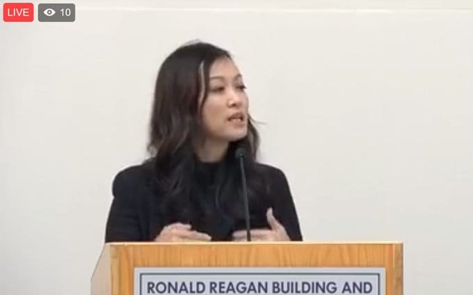 韓裔美籍北韓問題專家特里近日被指控向韓國洩露美國政府非公開資料，並收取名牌包、資金等報酬。 圖：翻攝自 @1Dream1Korea X 帳號