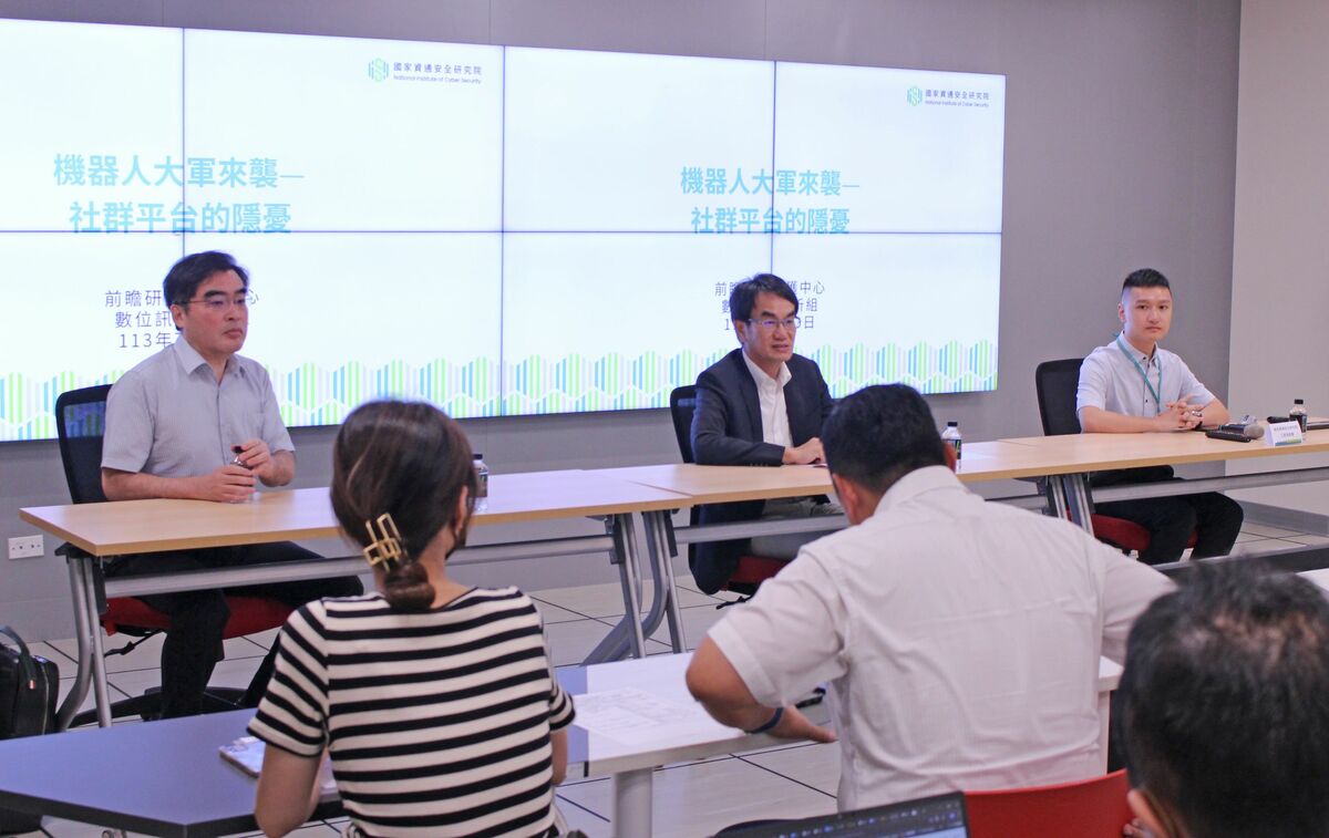 數位發展部林宜敬次長今(19)日到台南出席國家資通安全研究院的記者會。 圖：數發部提供