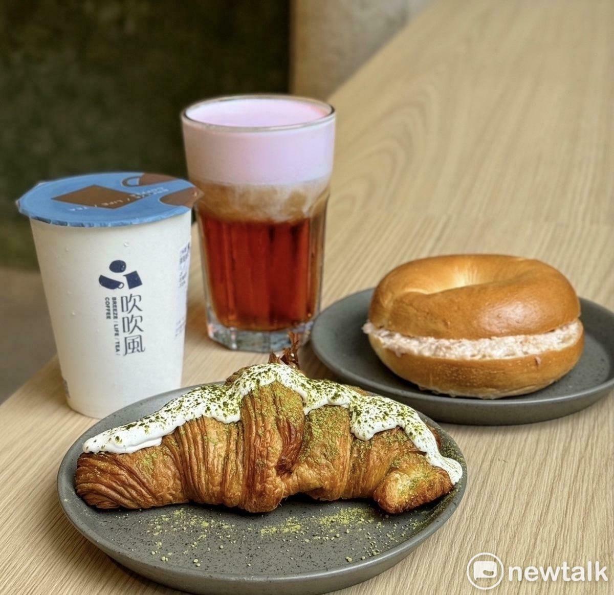 來自澎湖的吹吹風，飲品與甜點、茶點都走海島風。 圖：唐復年/攝