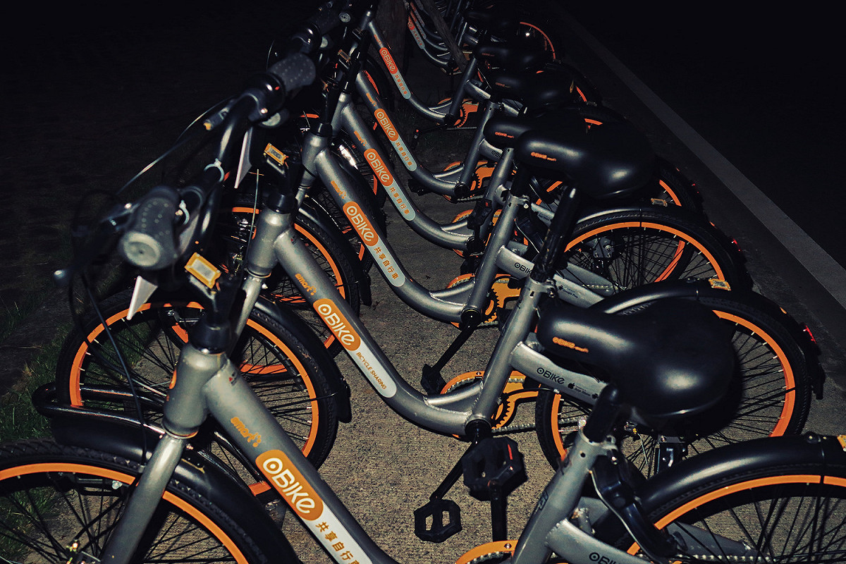 近來因為亂停車在在雙北鬧得沸沸揚揚的oBike 圖：新頭殼資料照片