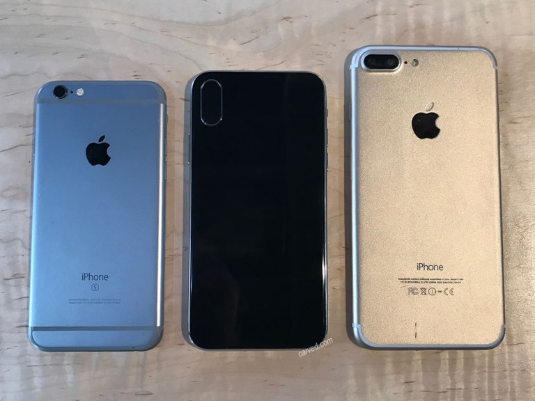 上周手機機殼保護套製造商「Carved」在部落格上秀出iPhone 8的空殼機身照，成功印證了先前對於iPhone 8相關設計的預測。 圖：翻攝自 Carved