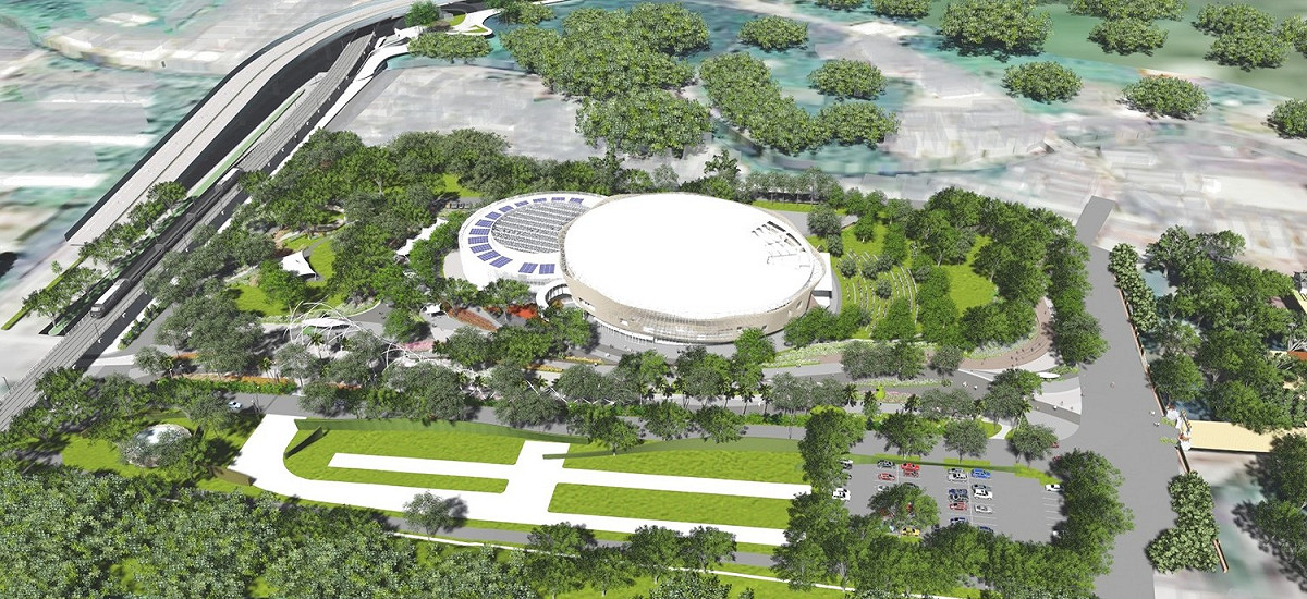 台中世界花卉博覽會后里園區透過過去舊有的建築，打造出保有原始生態的現代建築。 圖：台中市政府建設局提供
