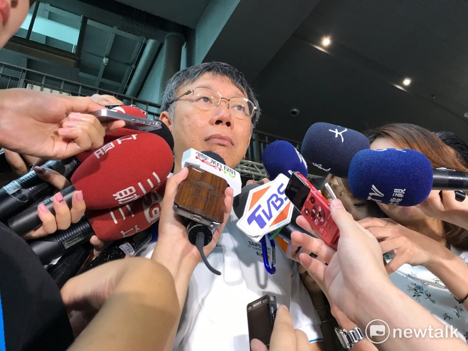 台北市長柯文哲今（22）日下午出席「2017捷運盃捷客街舞大賽初賽」。 圖 : 周煊惠／攝