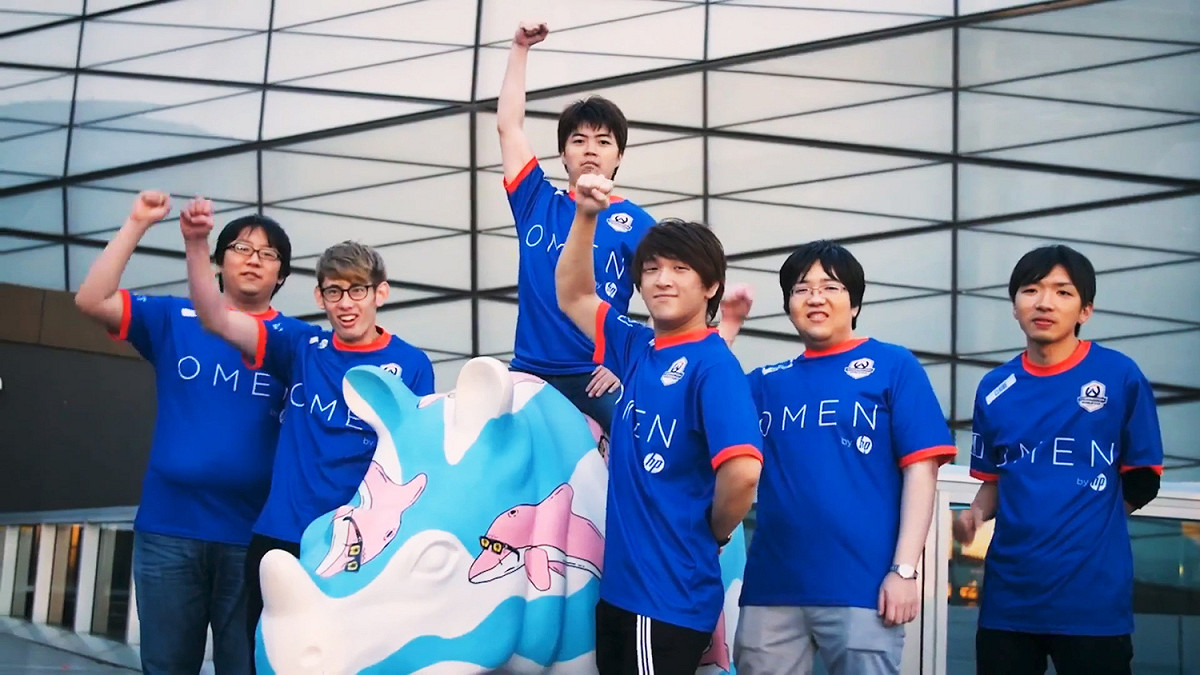 日本隊則是以黑馬之姿衝到D組第一名。 圖：翻攝自暴雪官方twitch
