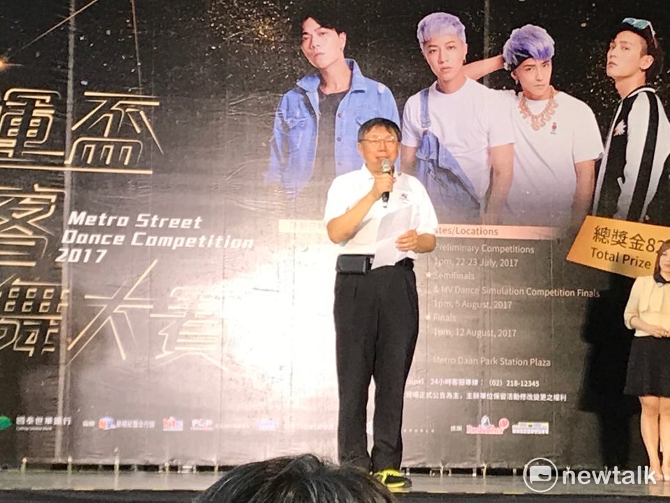 台北市長柯文哲因基隆輕軌捷運再度槓上交通部。 圖 : 周煊惠／攝