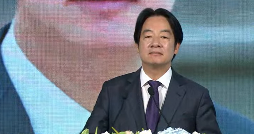 總統賴清德於民進黨全代會發表談話。 圖：翻攝自民進黨YT（資料照）