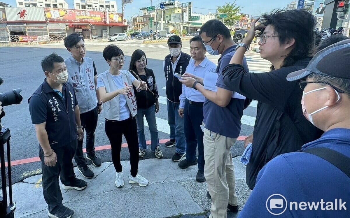 陳亭妃陳秋萍會勘永康淹水問題 盼從管線瓶頸實質突破
