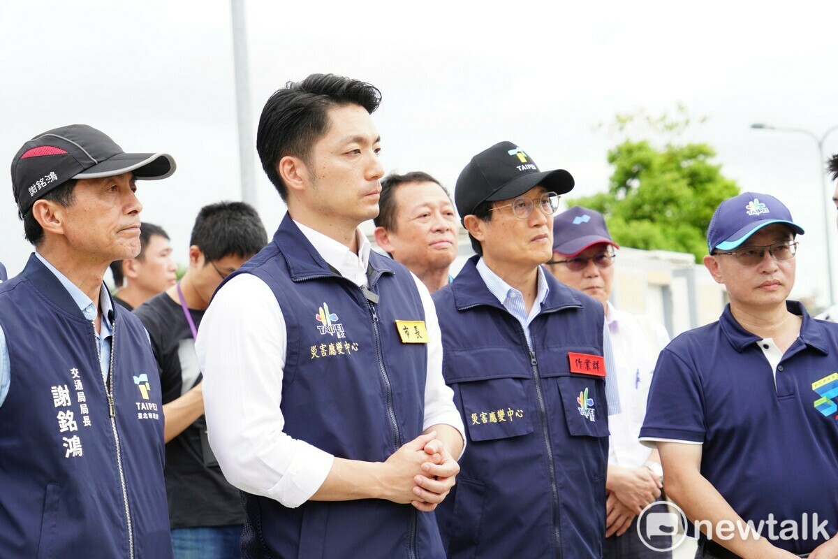 台北市長蔣萬安視察萬安演習。 圖：台北市政府 / 提供