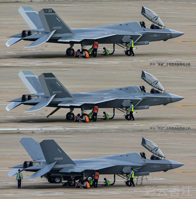 傳埃及空軍正在考慮購買中國殲-10C和殲-31戰鬥機。圖為殲-31。 圖：翻攝「X」@louischeung_hk