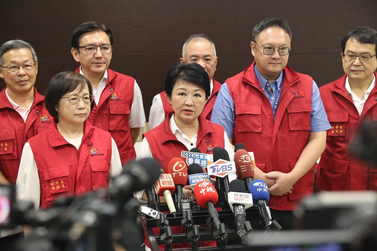 台中市長盧秀燕赴美5小時返台，引發軒然大波。 圖：台中市政府／提供（資料照）