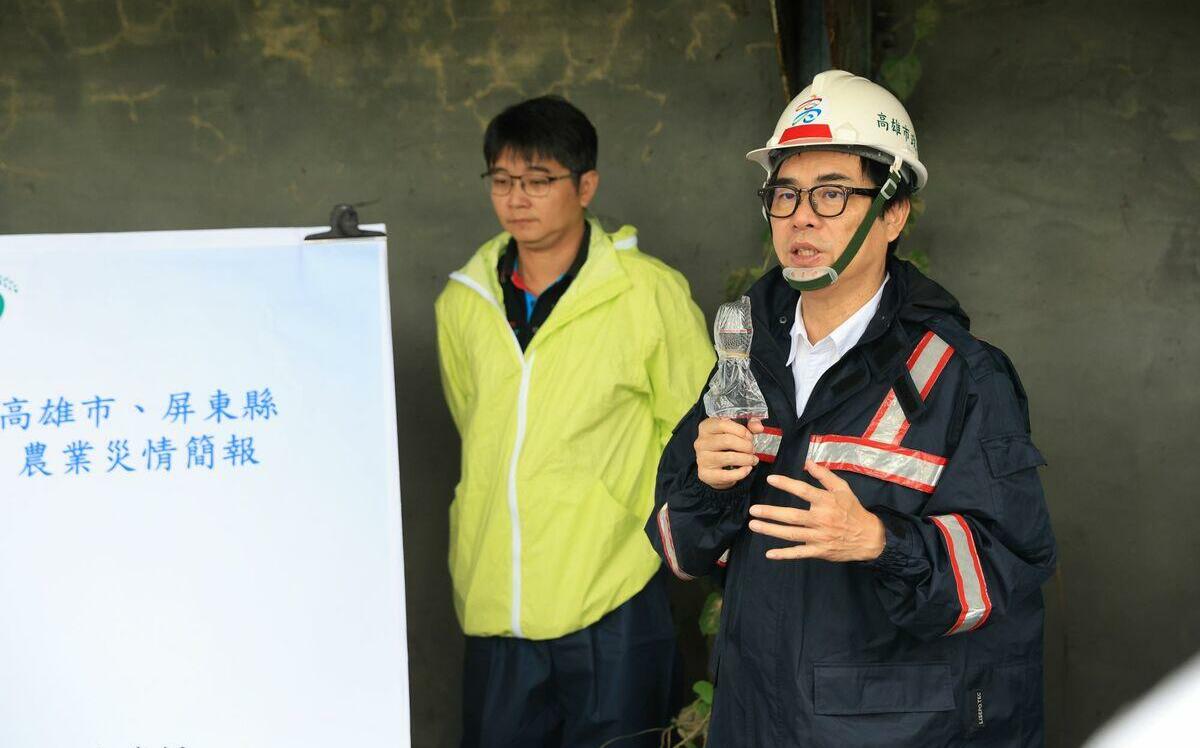 尋求台中市支援救災？ 陳其邁：隨時跟盧秀燕保持聯絡