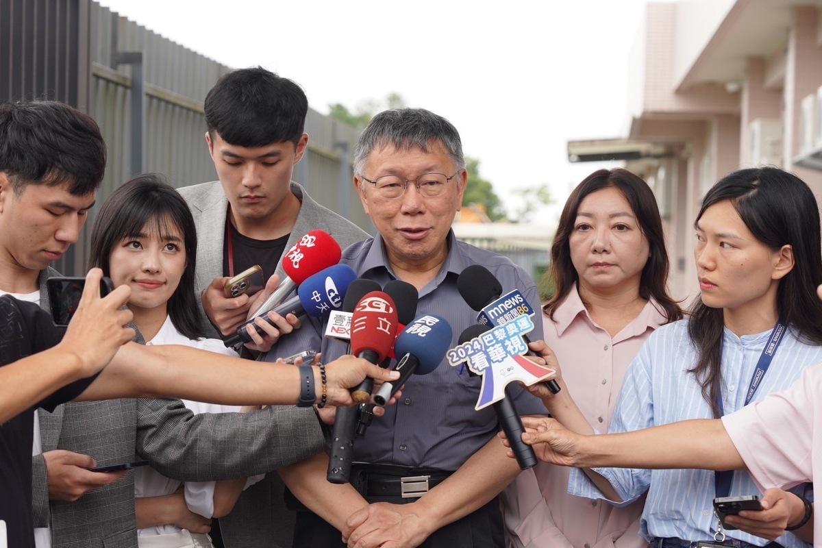 新竹市長高虹安涉貪案今一審遭判7年4月，褫奪公權4年，可上訴。民眾黨主席柯文哲稍早受訪回應。 圖：民眾黨 / 提供