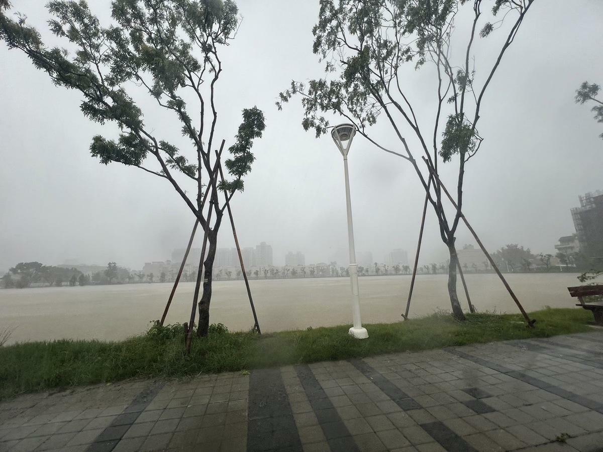 草潭埤滯洪池。 圖：高雄市水利局/提供