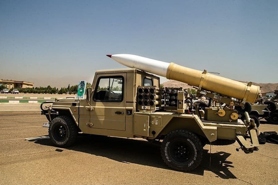 伊朗製造的 Falaq 型火箭 圖 : 翻攝自X帳號@Israelwaronhama