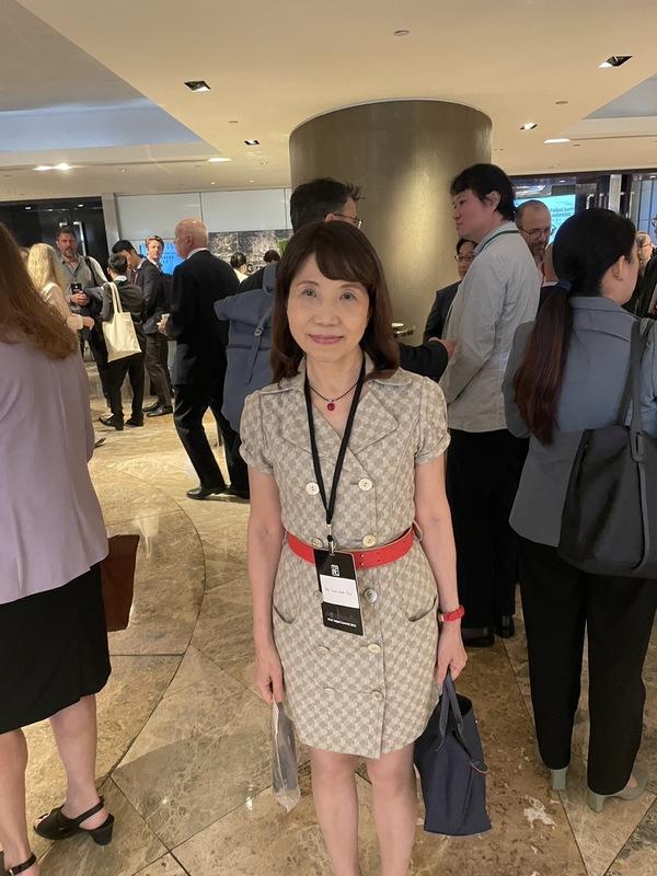 民眾黨立委陳昭姿出席「對中政策跨國議會聯盟」（IPAC）峰會。 圖：民眾黨 / 提供