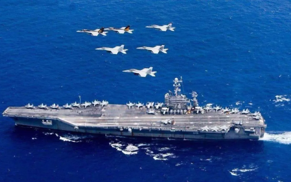 美軍在亞太地區部署了多個航空母艦戰鬥群。 圖 : 翻攝自騰訊網