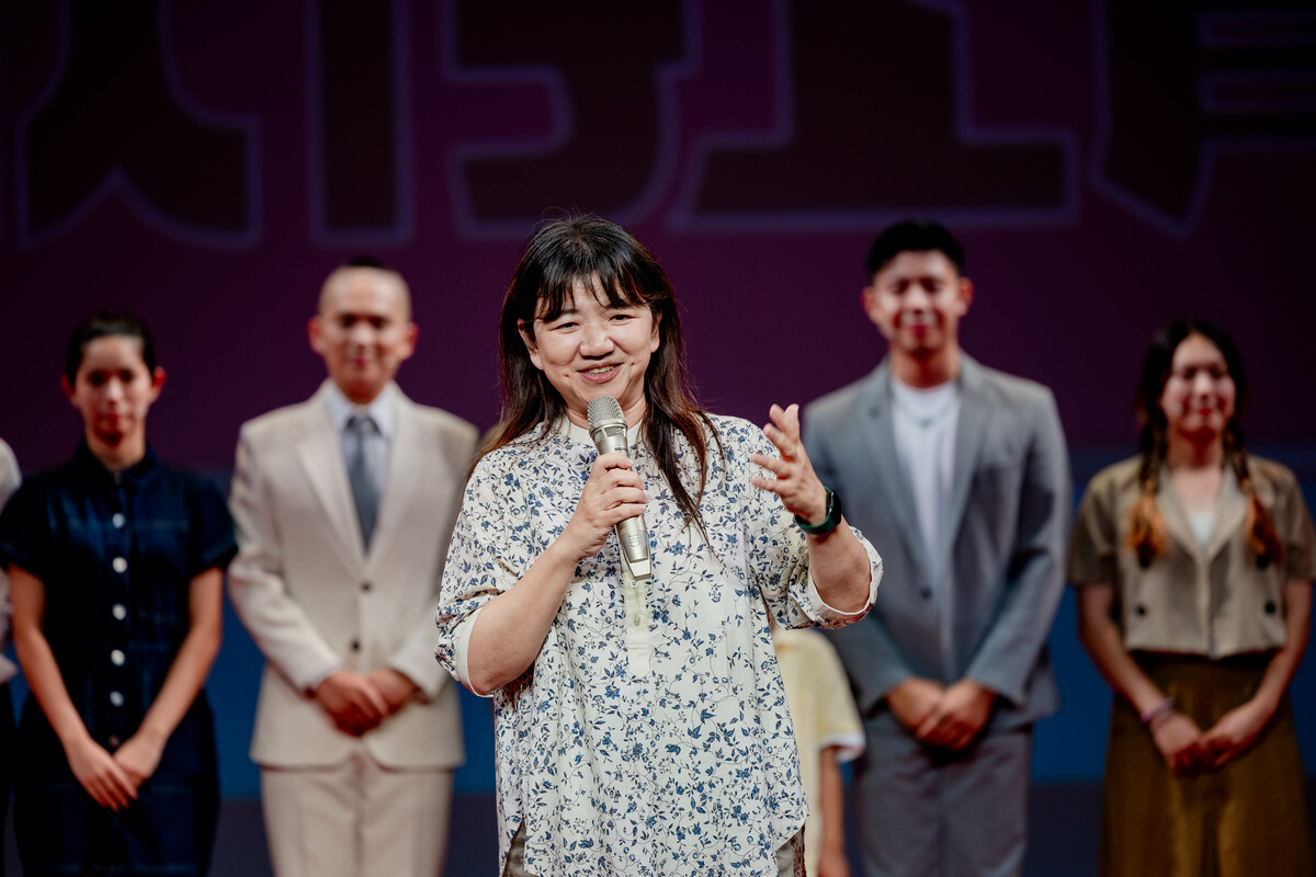 文化部政務次長李靜慧(中)出席宣告記者會致詞。 圖：國立傳統藝術中心/提供